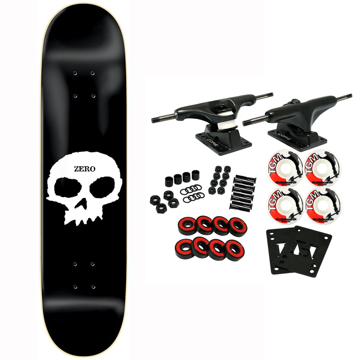 Amazon.com : Zero Skateboard Complete Single Skull 8.75
